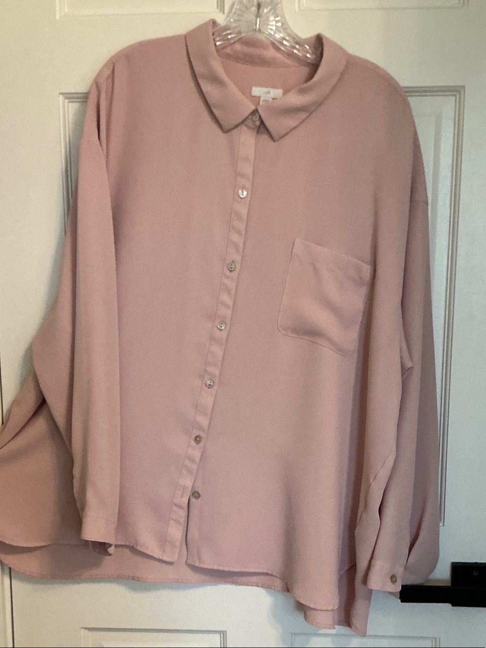 J. Jill Dusty Pink Relaxed Button-Down Shirt